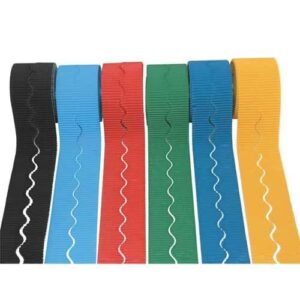 Bordette Scalloped Corrugated Border 57mm x 15mm Standard Colours Assortment
