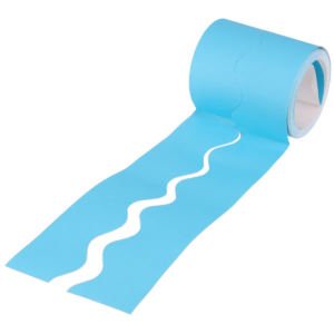 Bordette Scalloped Corrugated Border Roll 57mm x 15m Azure