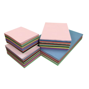 Assorted Colours & Black Sugar Paper Stack A2