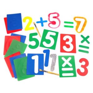 Numbers & Symbols Washable Stencils