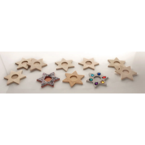 Wooden Tea Light Stars