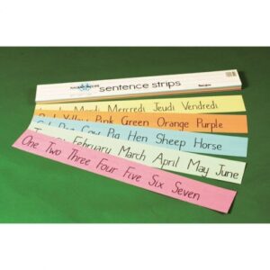 Coloured Lined Sentence Strips