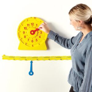24-Hour Number Line Clock Classroom Set