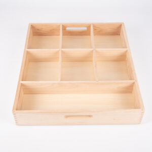 7 Section Wooden Sorting Tray