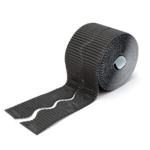 Corrugated Border Rolls 15m Black