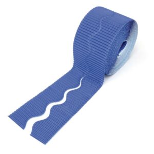 Corrugated Border Rolls 15m Dark Blue