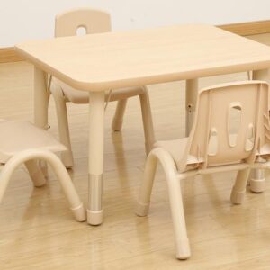 Elegant Height Adjustable 4 Seater Rectangular Table