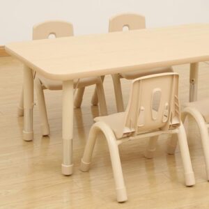Elegant Height Adjustable 6 Seater Rectangular Table