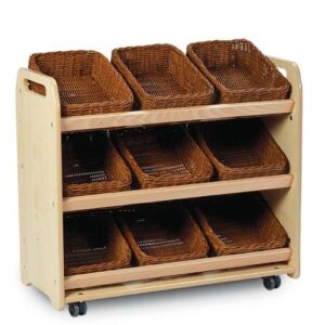 Tilt Tote Storage with 9 Baskets